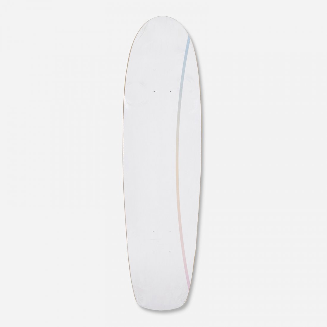 Jacob Kassay skateboard deck: Jacob Kassay skateboard deck USA, 2011 transfer-printed plywood 30.25 w x 8 d inches This work is from the edition of 250 published by MAKE.