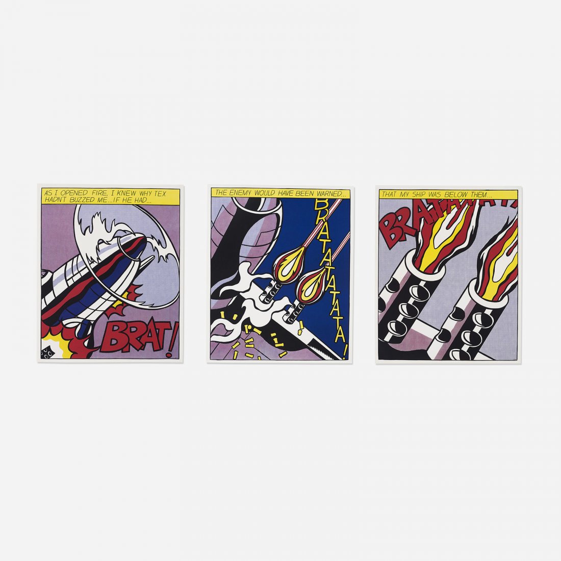 Roy Lichtenstein As I Opened Fire poster (1 of 1)