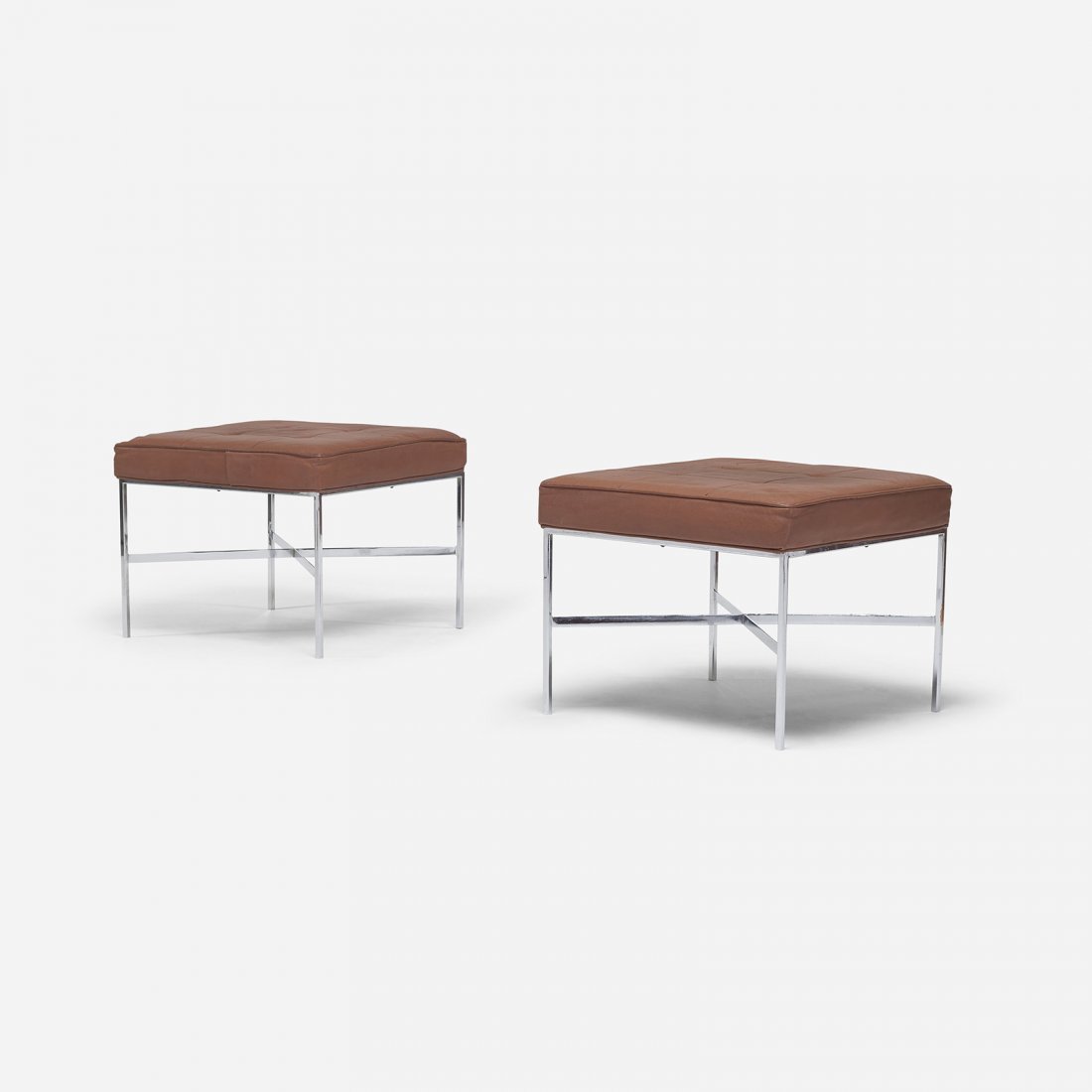 In the manner of Ludwig Mies van der Rohe ottomans (1 of 3)