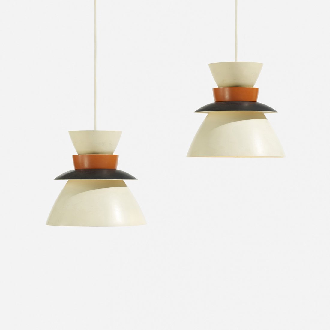 Jorn Utzon ceiling lights, pair (1 of 1)