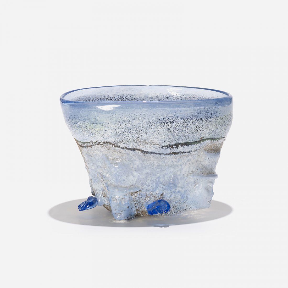 Bertil Vallien bowl: Bertil Vallien bowl Sweden, c. 1960 glass with external decoration 10 w x 7.75 d x 6.75 h inches Incised signature to underside: [B Vallien] Proceeds benefit Palm Springs Art Museum's acquisition fund