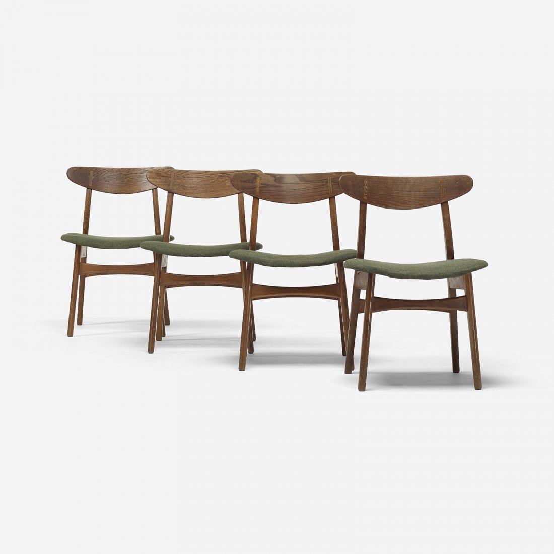 Hans Wegner dining chairs model CH 30, set of four (1 of 4)