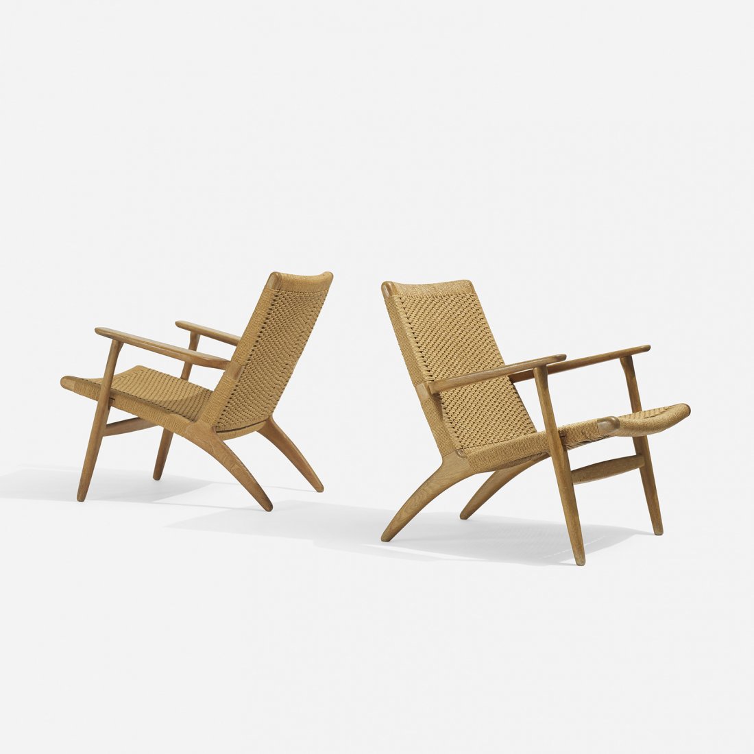 Hans Wegner lounge chairs model CH25, pair (1 of 4)