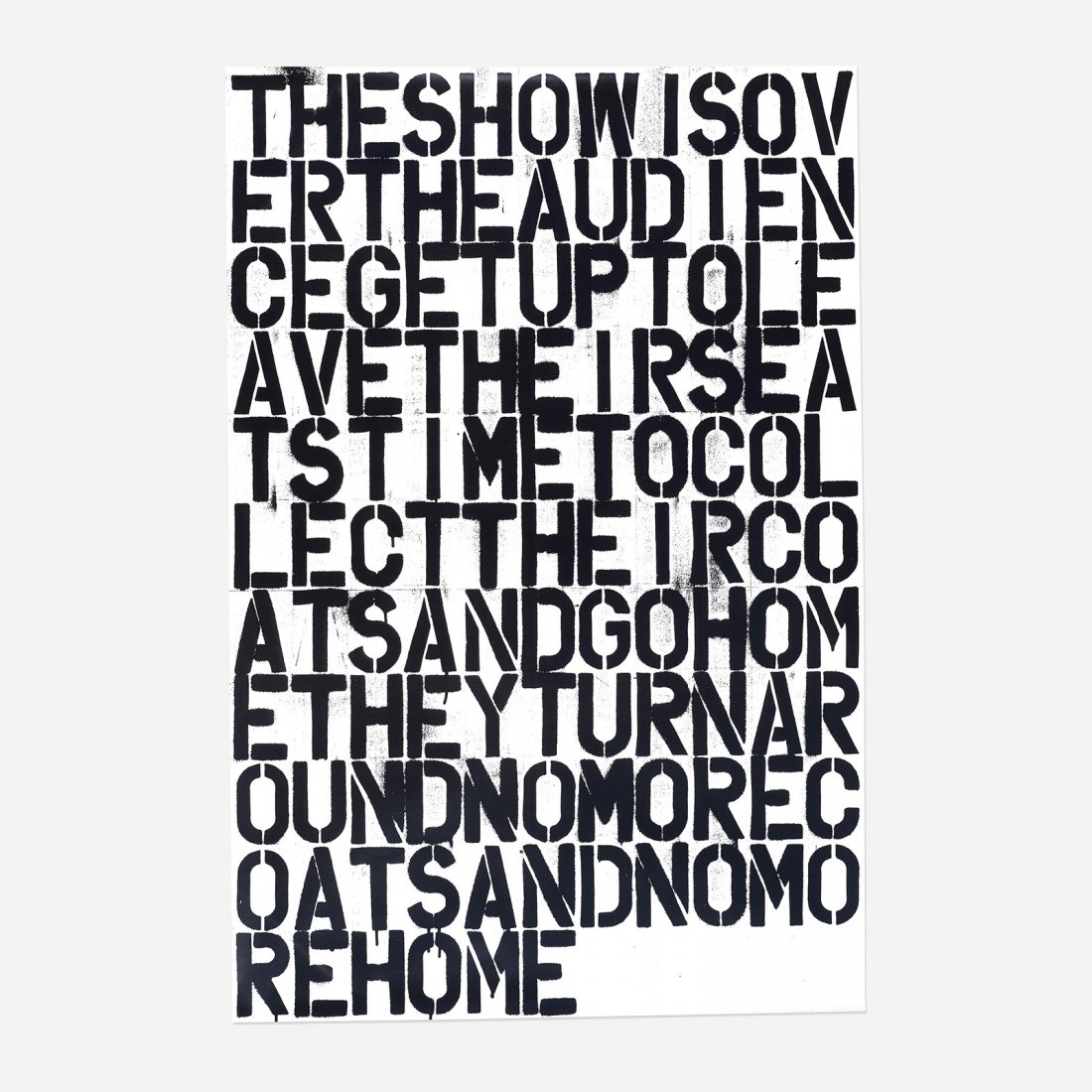 Christopher Wool & Felix Gonzalez-Torres poster (1 of 1)