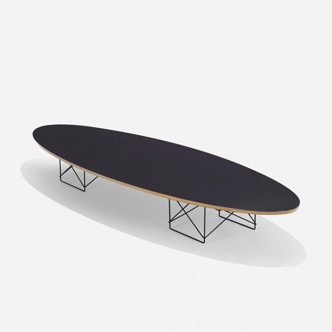 Charles and Ray Eames ETR: Charles and Ray Eames ETR Herman Miller USA, 1951 laminate over plywood, enameled steel 89 w x 29 d x 10 h inches Literature: Eames Design: The Work of the Office of Charles and Ray Eames, Neuhart, Ne