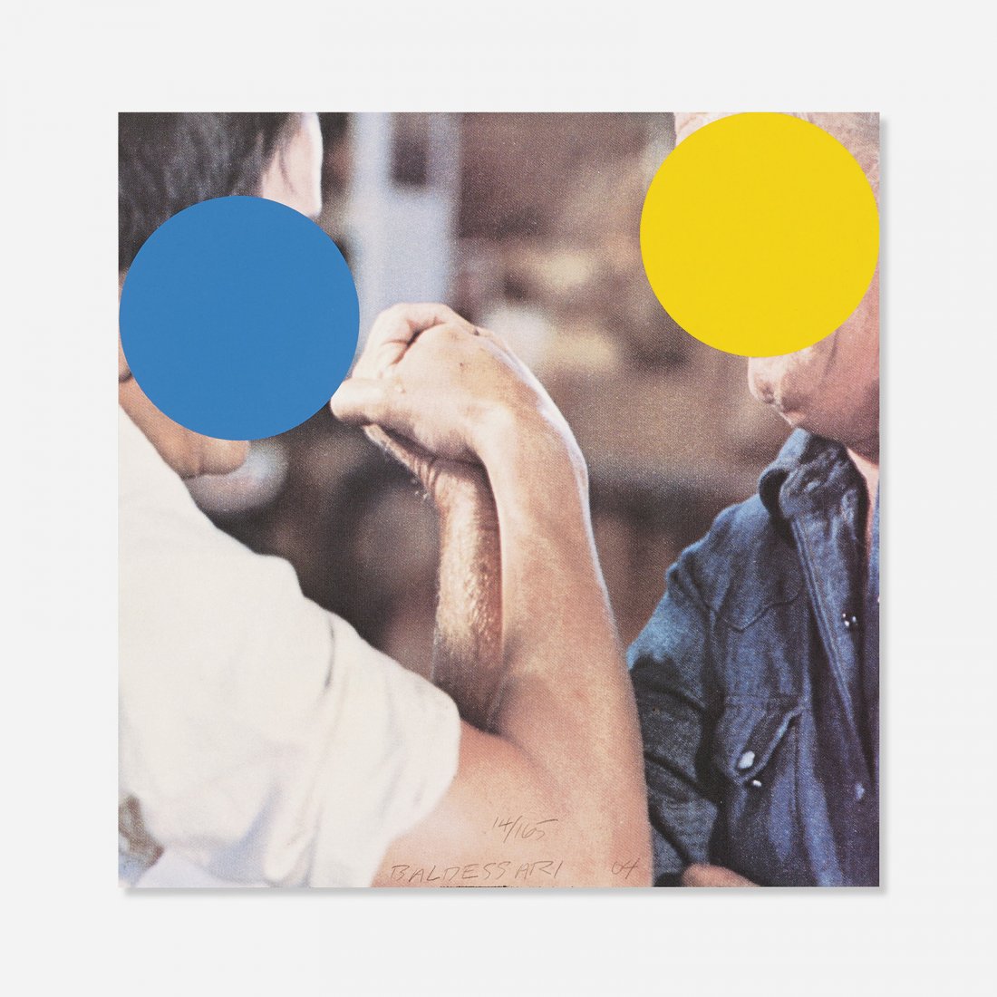 John Baldessari Two Opponents (Blue and Yellow) (1 of 3)