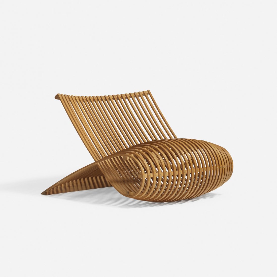 Marc Newson Wooden chair: Marc Newson Wooden chair Cappellini Australia, 1988 bent beech wood 33 w x 42 d x 25 h inches Literature: Marc Newson, Rawsthorn, ppg. 34-37, 212 Marc Newson, Morgan, pg. 173 Provenance: Private colle