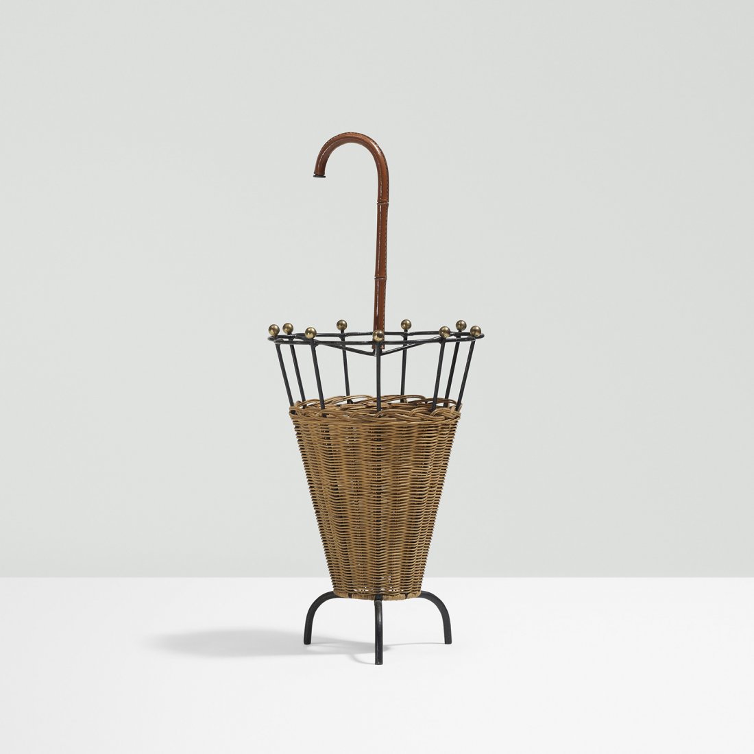 Jacques Adnet umbrella stand (1 of 2)