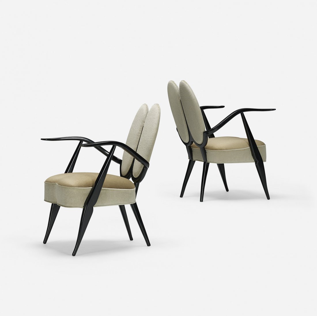 Guglielmo Ulrich rare lounge chairs, pair (1 of 4)