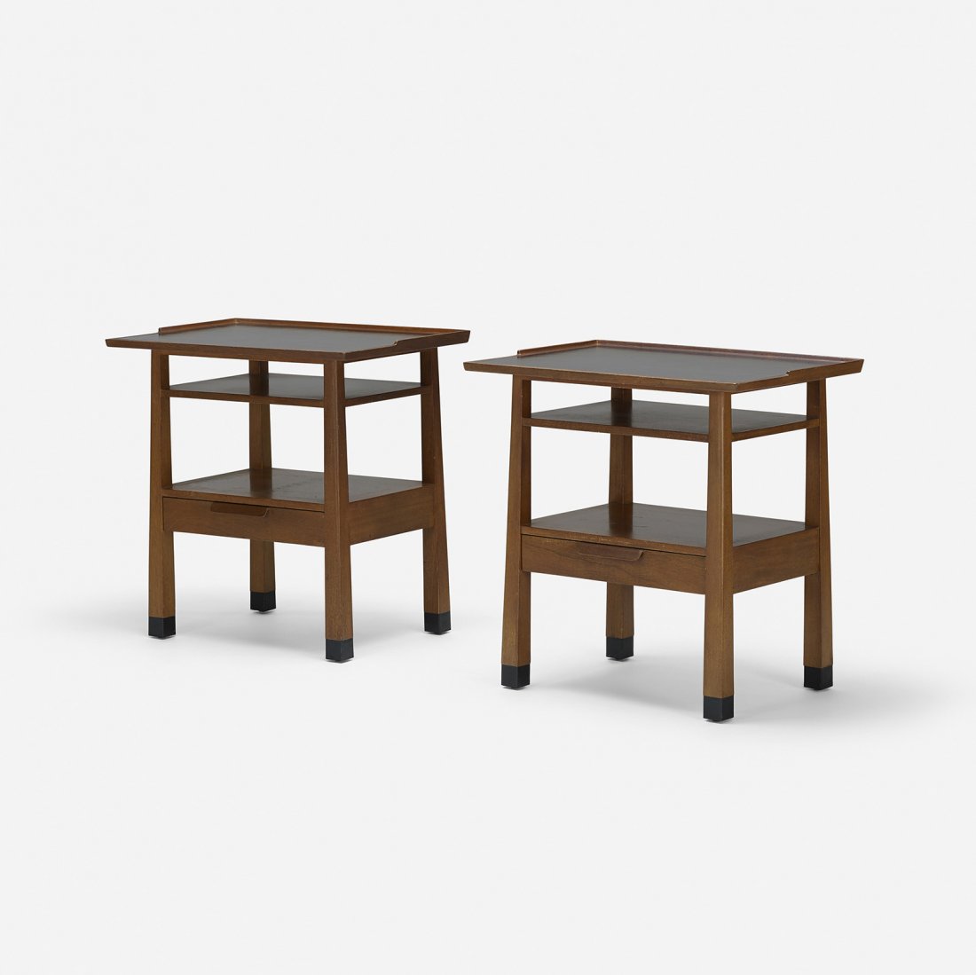 Edward Wormley end tables, model 5268, pair (1 of 4)