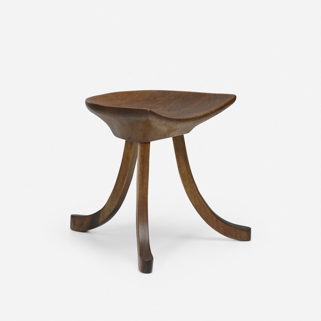 Adolf Loos stool: Adolf Loos stool J. Veillich Austria, 1903 stained oak 16.5 w x 17 d x 14.5 h inches Literature: Adolf Loos: Works and Projects, Bock, ppg. 86, 114, 199, 213 Vienna 1900 and the Heroes of Modernism, B