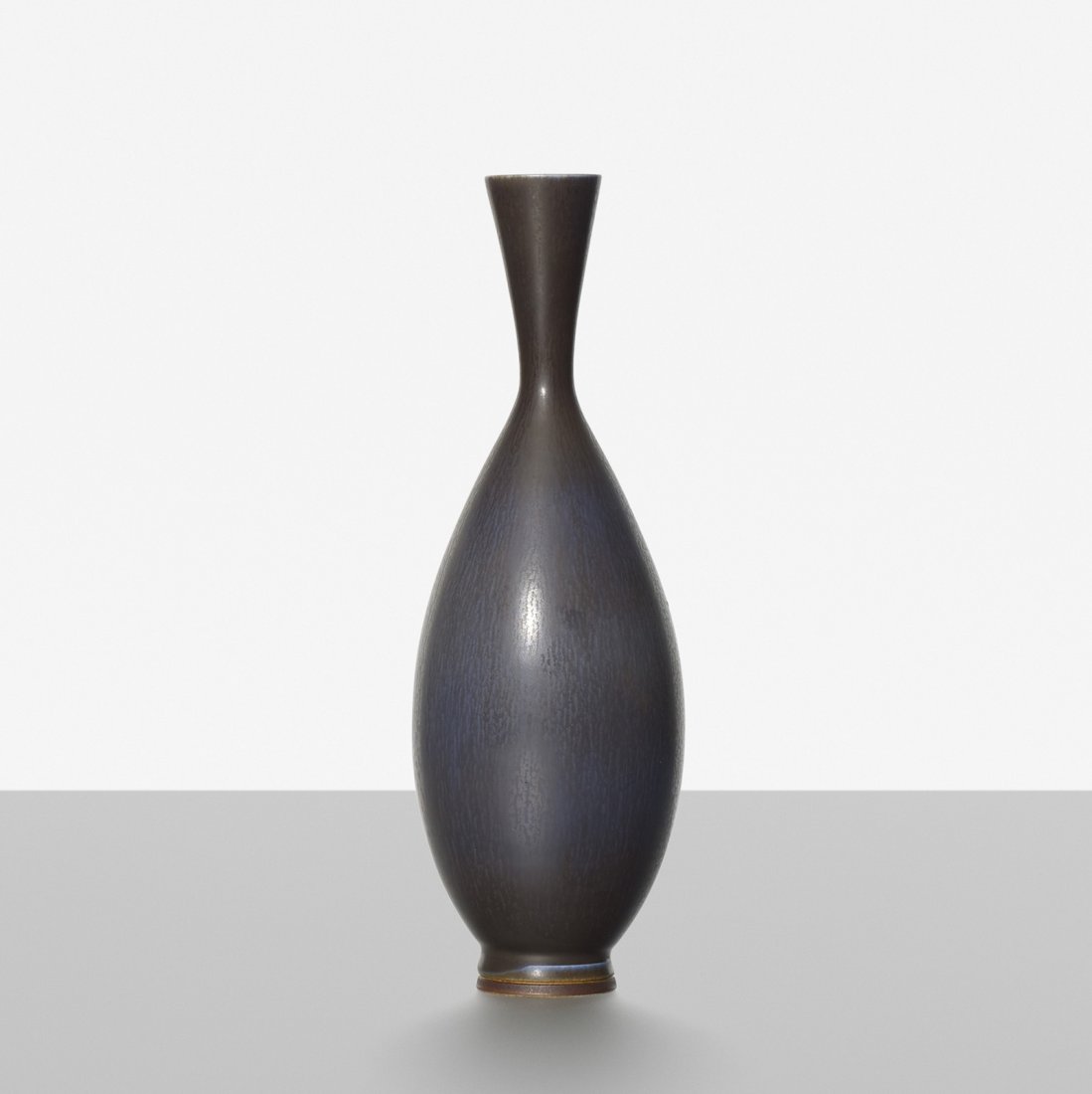 Berndt Friberg vase: Berndt Friberg vase Gustavsberg Sweden, 1968 glazed stoneware 3 dia x 9 h inches Incised signature with studio mark to underside: [Friberg J].