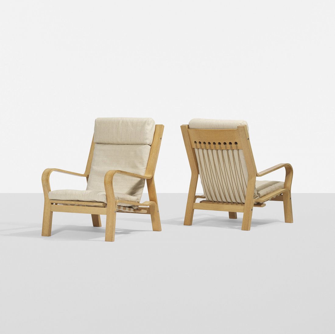Hans Wegner lounge chairs, pair (1 of 3)