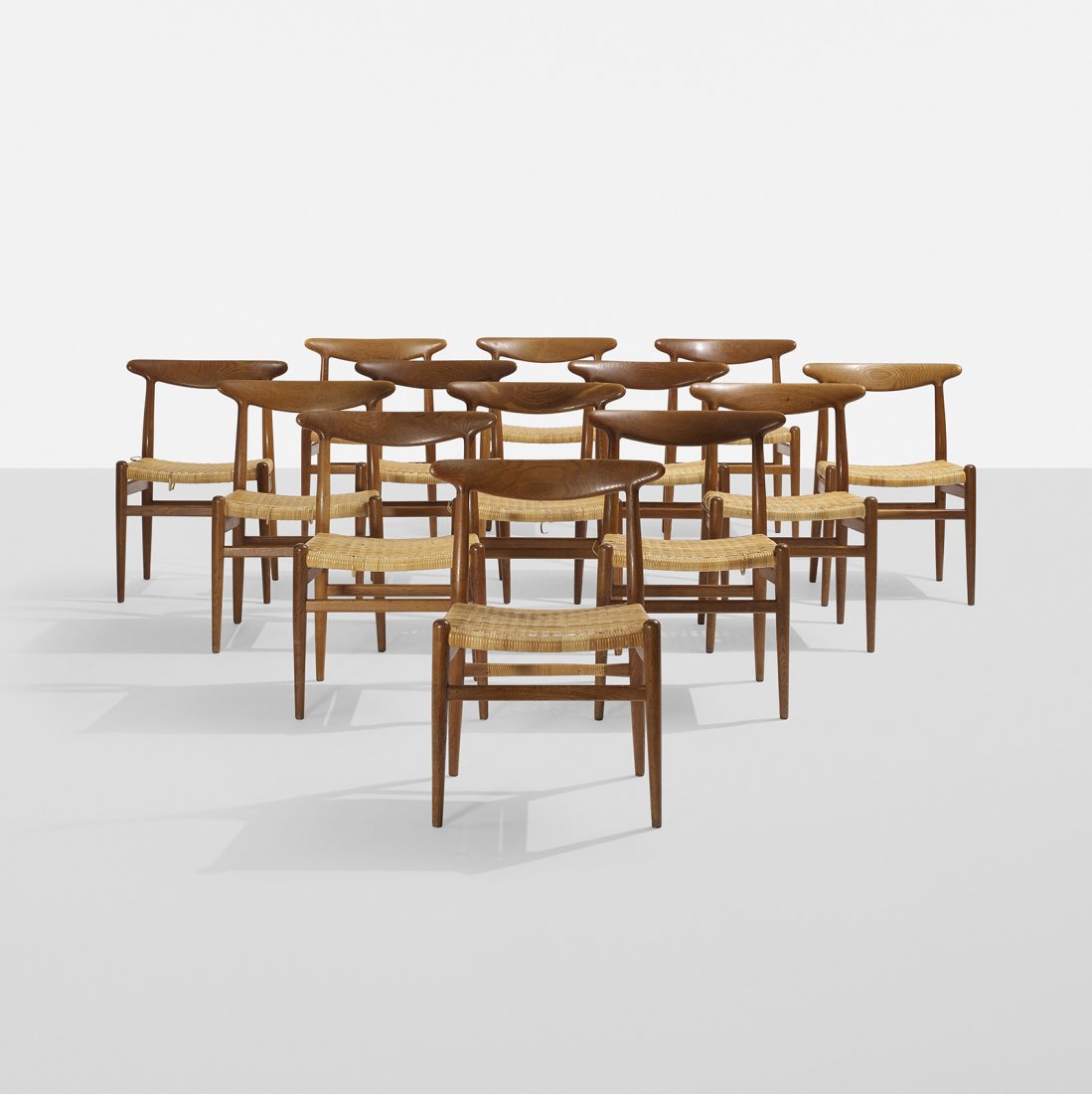 Hans Wegner dining chairs, set of thirteen (1 of 4)
