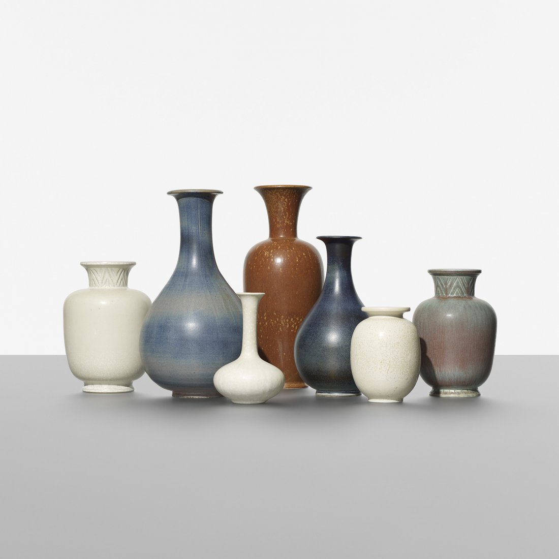 Gunnar Nylund collection of seven vases (1 of 3)