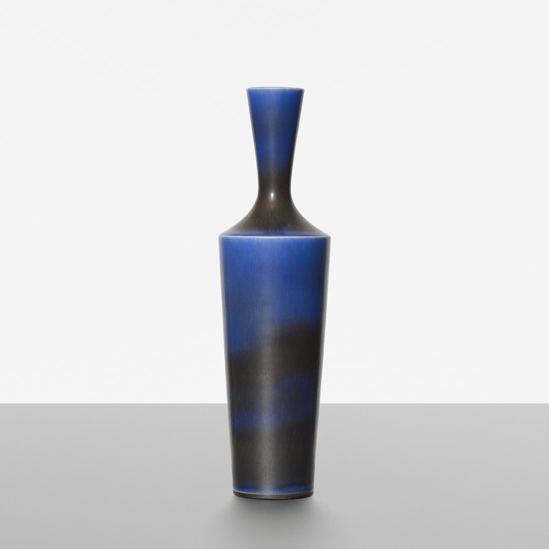 Berndt Friberg vase: Berndt Friberg vase Gustavsberg Sweden, 1962 glazed stoneware 3.5 dia x 12.25 h inches Incised signature with studio mark to underside: [Friberg d].