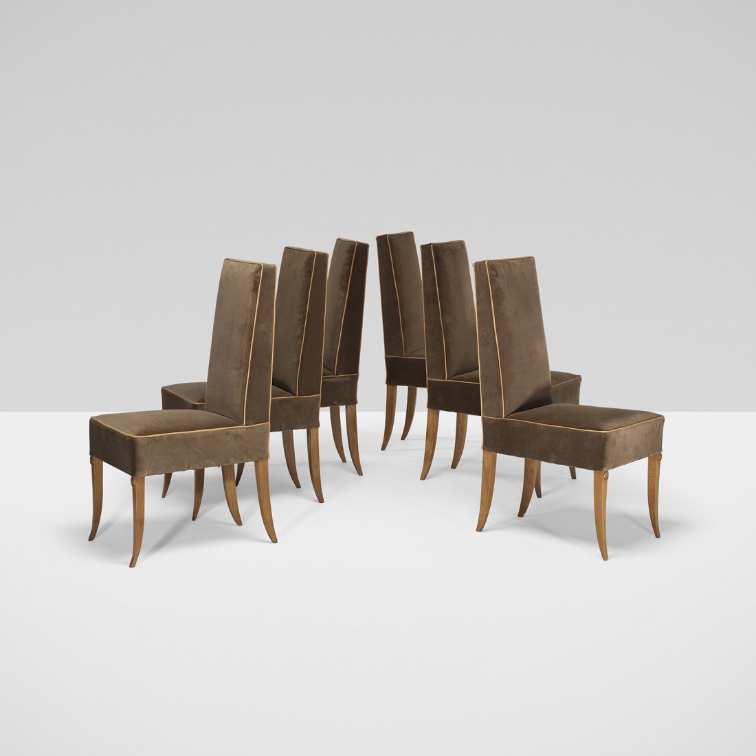 Andre Arbus dining chairs, set of six (1 of 4)