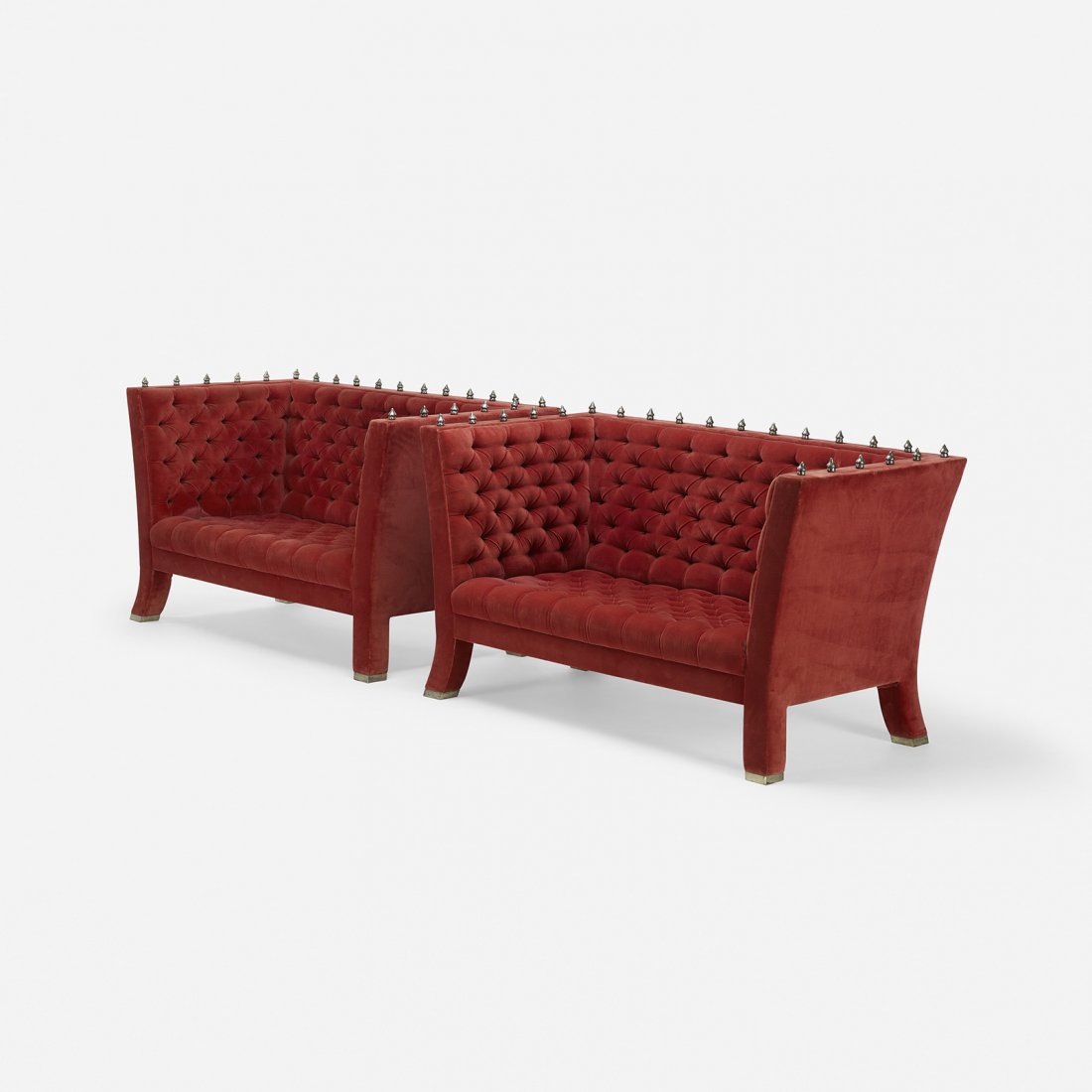 Elizabeth Garouste and Mattia Bonetti Mars sofas, pair (1 of 3)