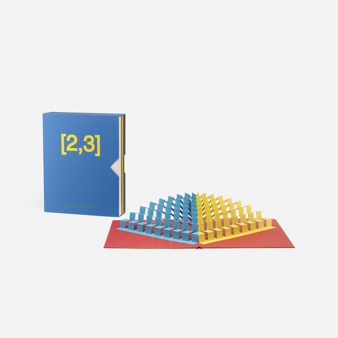 Tauba Auerbach [2,3]: Tauba Auerbach [2,3] USA, 2011 die-cut paper construction 20.75 h x 16.5 w s 4.5 d inches Signed and numbered to insert 'Tauba A 660/1000'. This work is number 660 from the edition of 1000 co-publishe