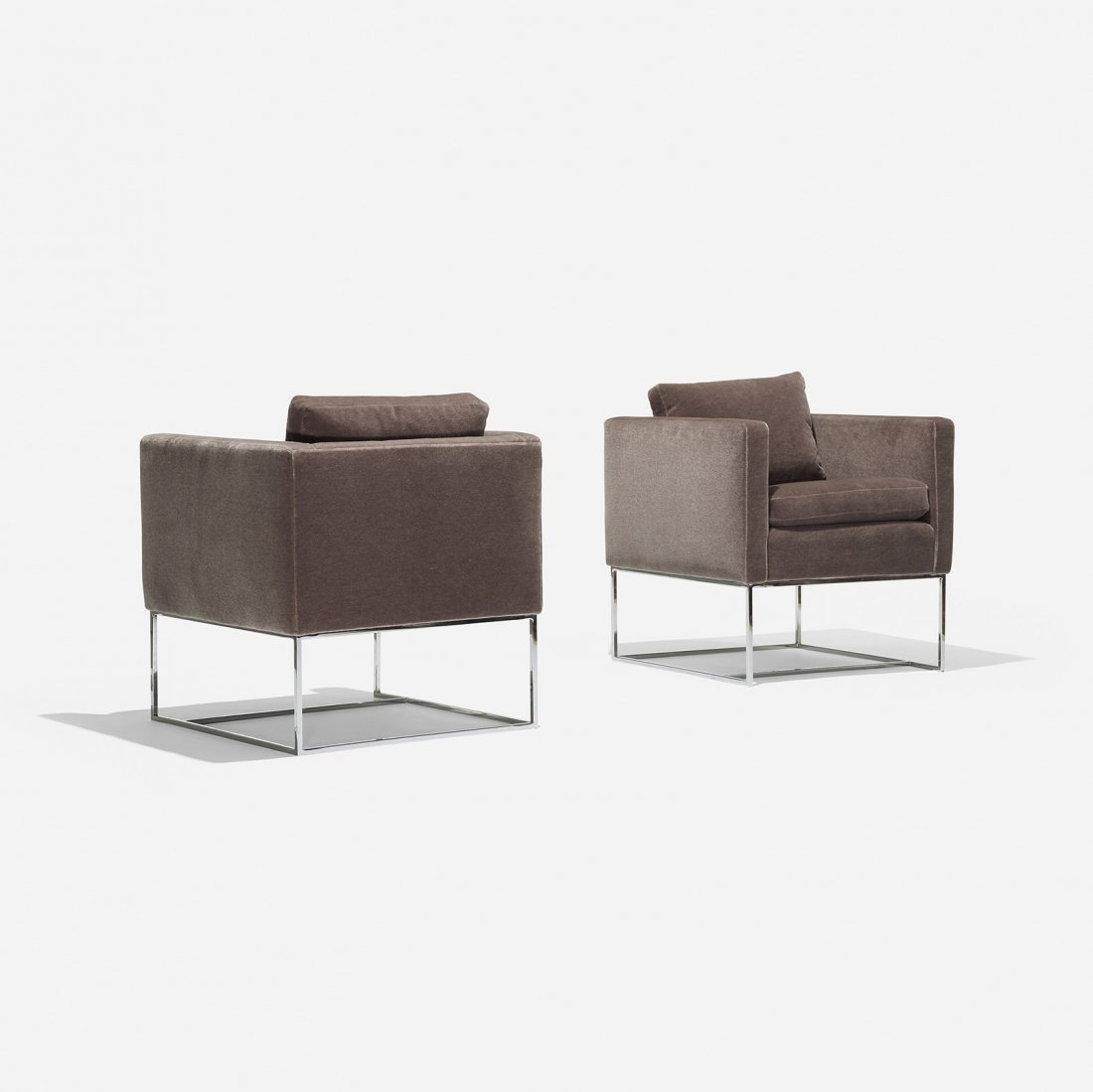Milo Baughman lounge chairs, pair (1 of 3)