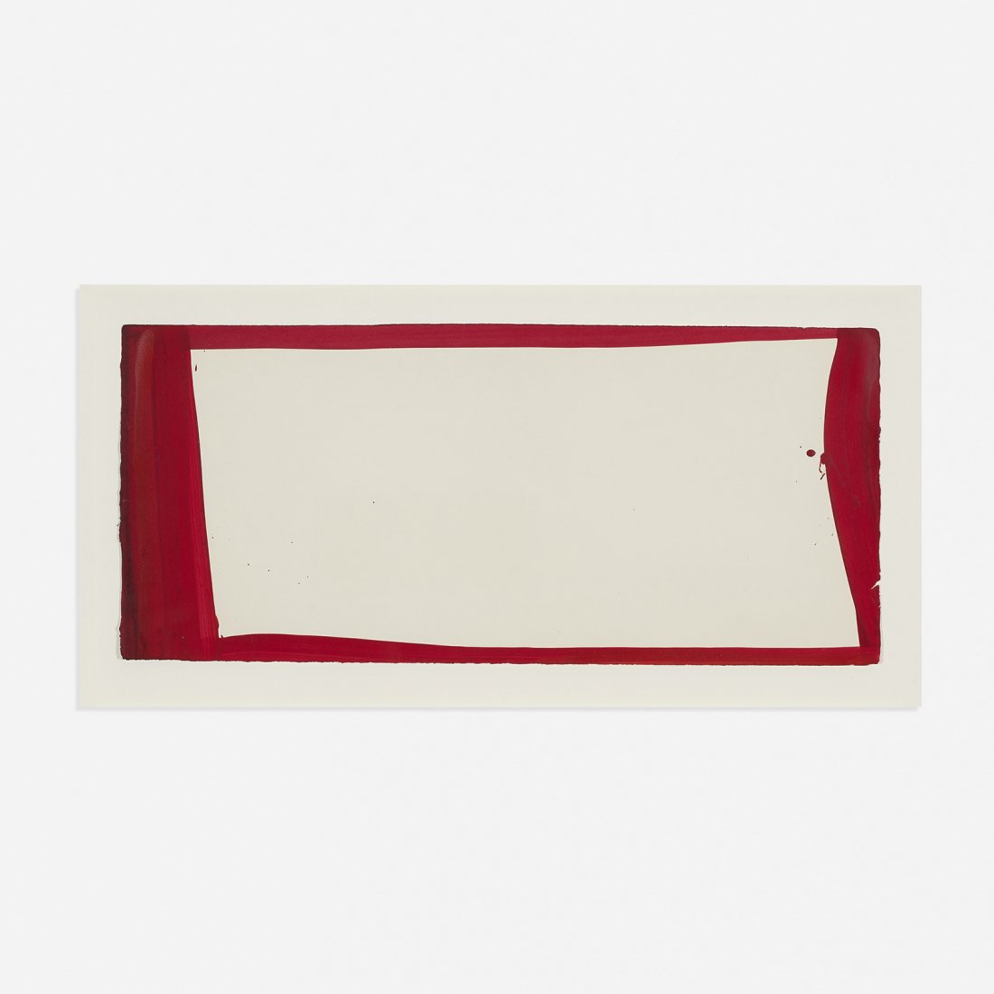 Sam Francis Untitled (from the John Bennett Series): Sam Francis Untitled (from the John Bennett Series) USA, 1967 acrylic on paper 10 h x 22.25 w inches Signed, titled and dated to verso 'Sam Francis 1967 John Bennett Series'. This work is identified w