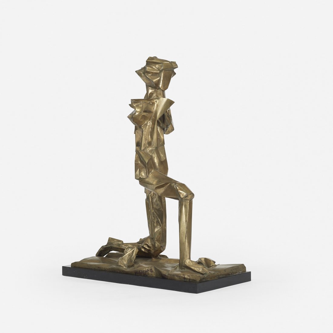 Abbott Pattison In Mary's Garden: Abbott Pattison In Mary's Garden USA bronze 45 h x 35 w inches Incised signature, inscription and number to lower edge 'A. Pattison Firenze 1/1'. Sold with gallery photo of the artwork and original sh