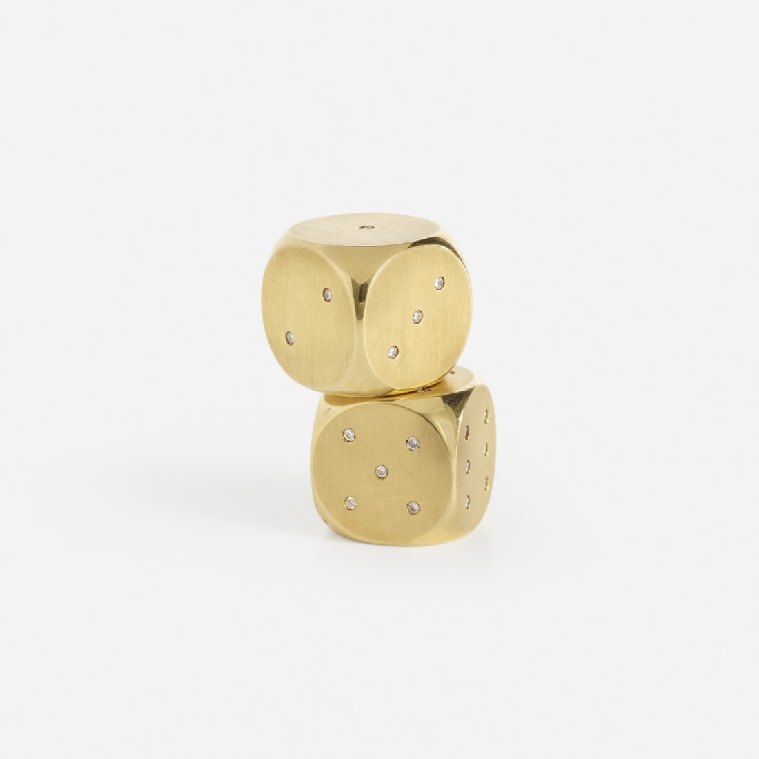 Bulgari, A pair of gold and diamond dice (1 of 3)