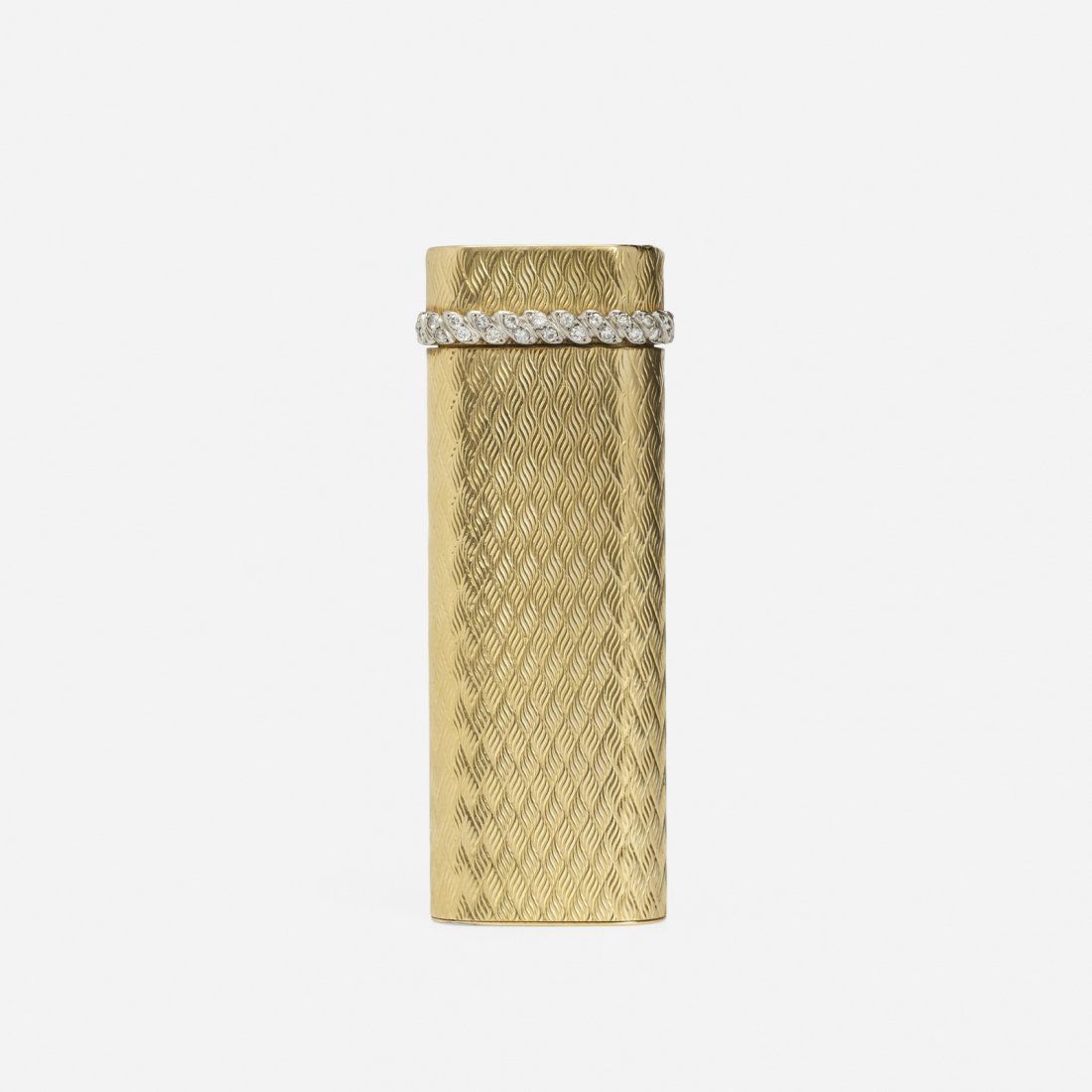 Cartier, A gold and diamond lighter (1 of 1)