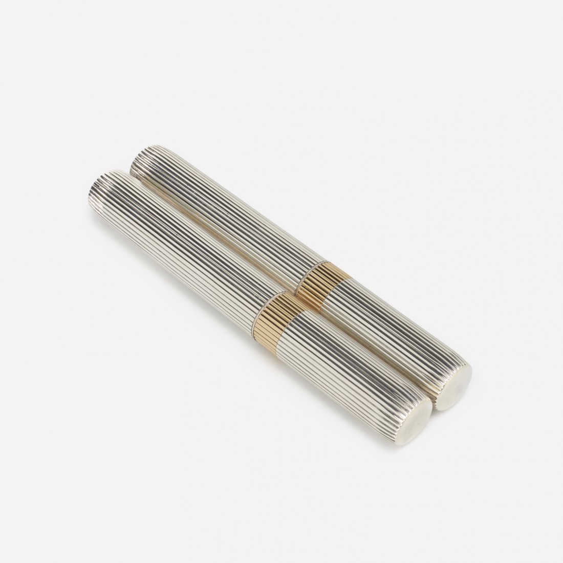 Bulgari, A silver and gold double cigar holder (1 of 1)