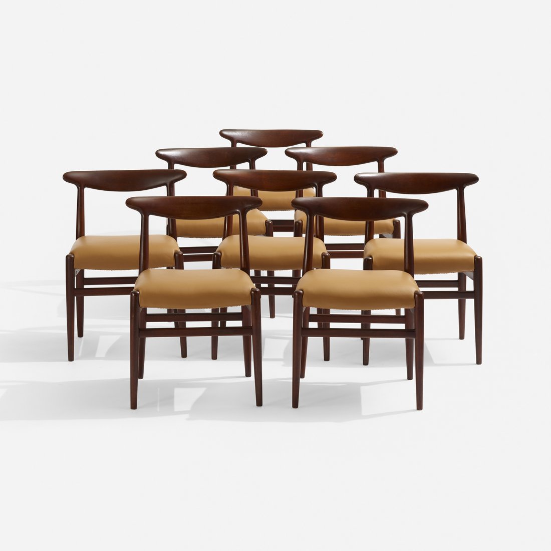 Hans Wegner, dining chairs, set of eight (1 of 3)