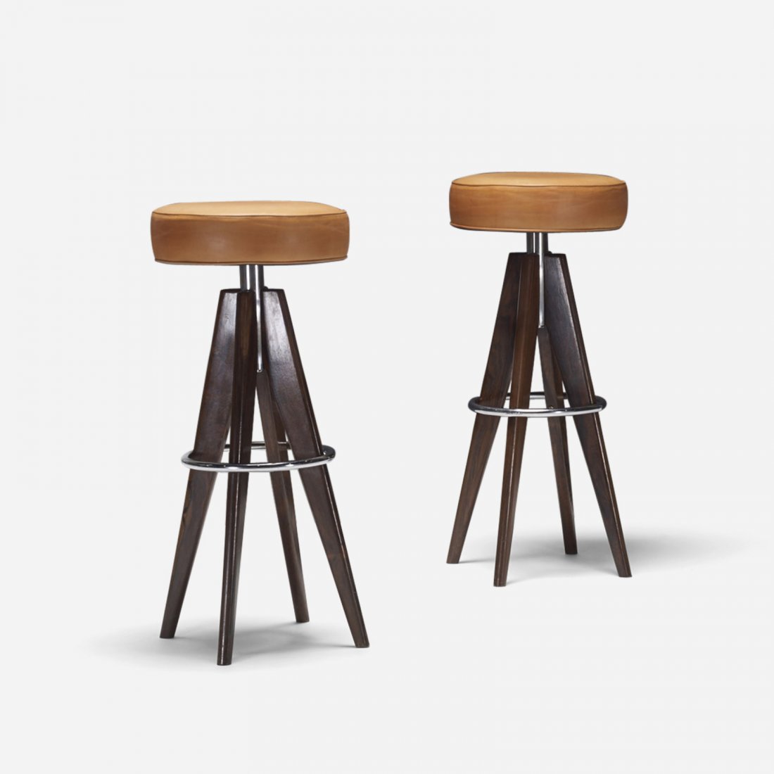 Arne Hovmand-Olsen, stools, pair (1 of 2)