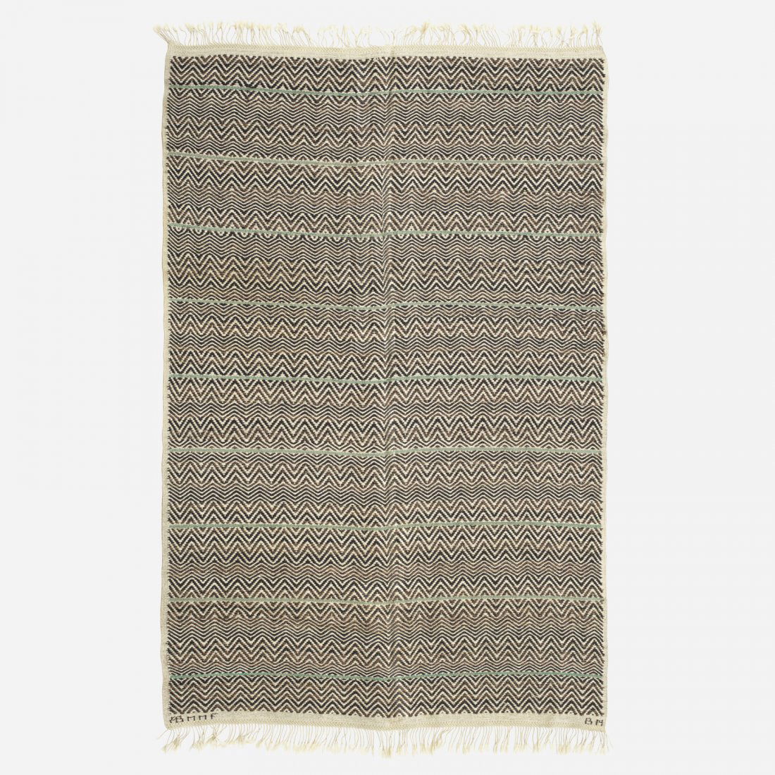 Barbro Nilsson, Svart Rosengang flatweave carpet (1 of 2)