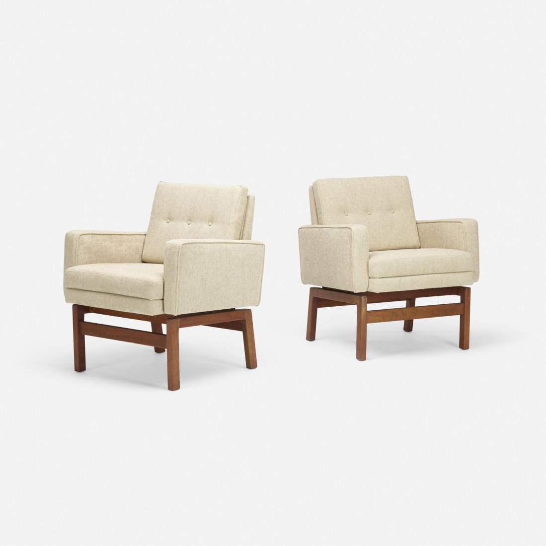 Jens Risom, lounge chairs, pair (1 of 3)