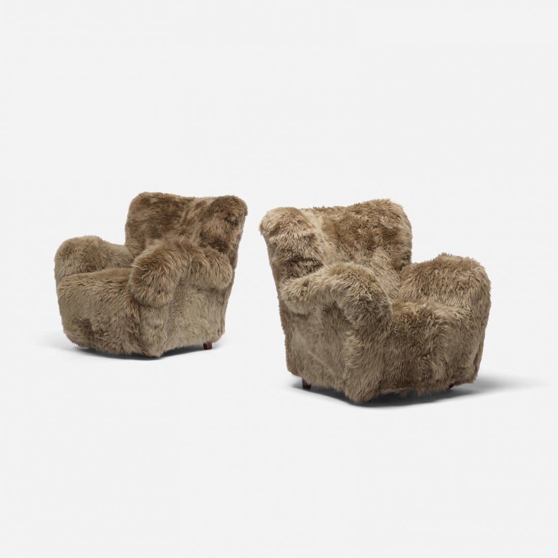 Danish Cabinetmaker, lounge chairs, pair (1 of 3)