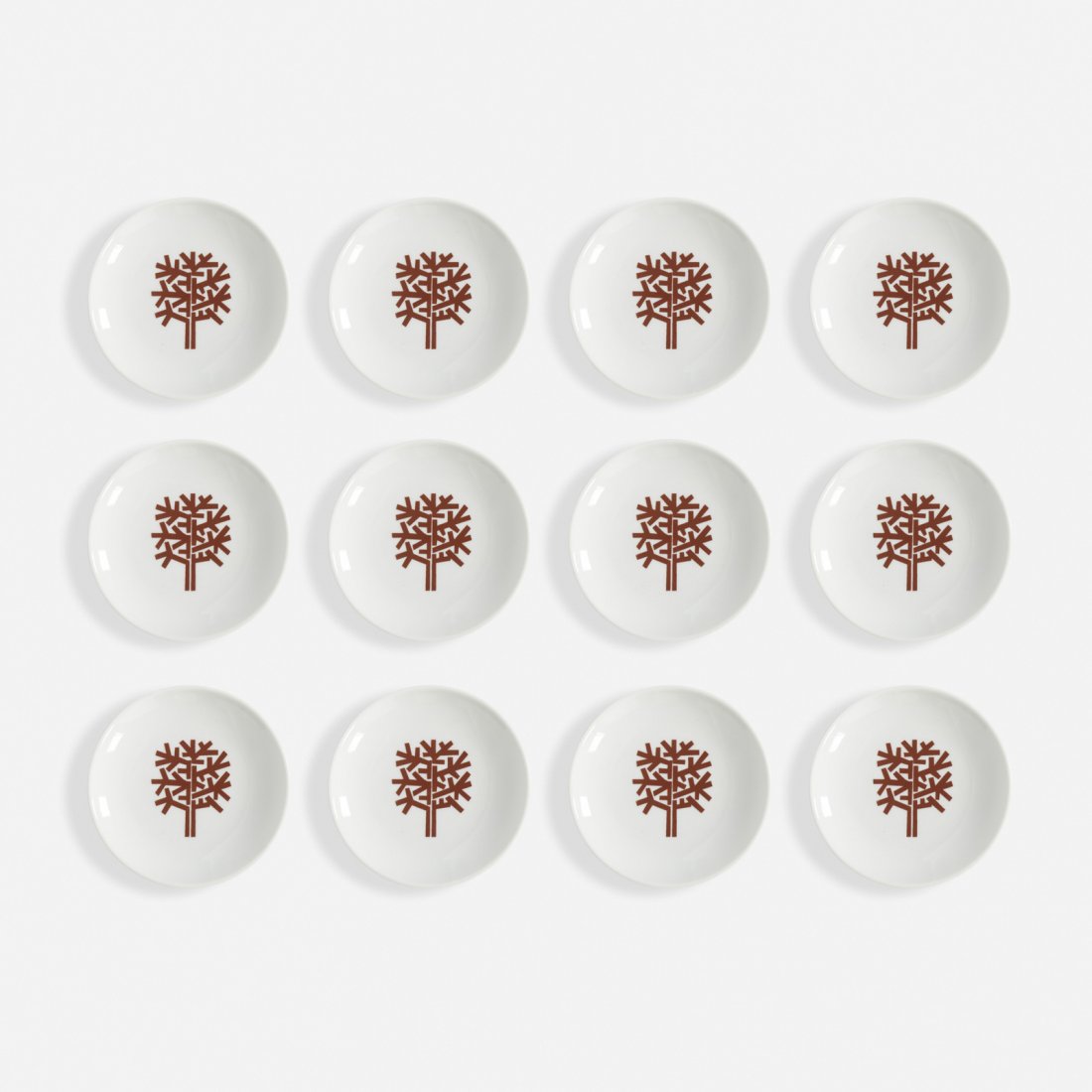 Four Seasons Winter ashtrays, set of twelve (1 of 1)