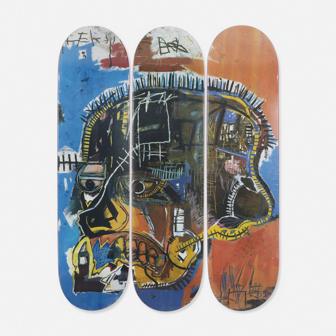 Jean-Michel Basquiat, skateboard decks, set of three (1 of 1)