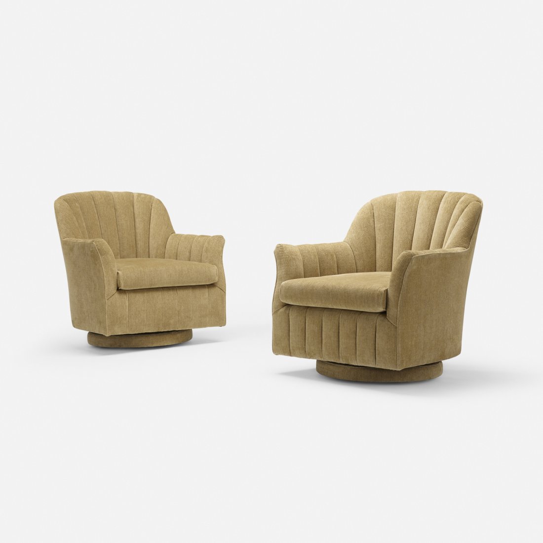 Milo Baughman, attribution, lounge chairs, pair (1 of 3)