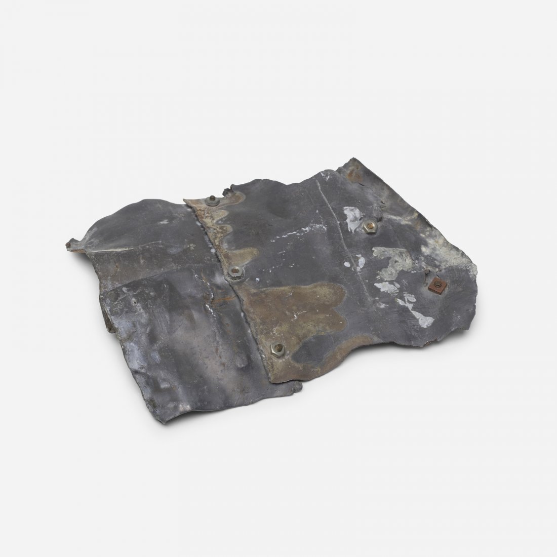 Rosemarie Castoro, Untitled: Rosemarie Castoro Untitled USA, c. 1980bolted and patinated lead10 h x 7 w x 2.75 d in (25 x 18 x 7 cm) This work is unique. Provenance: Acquired directly from the artist |