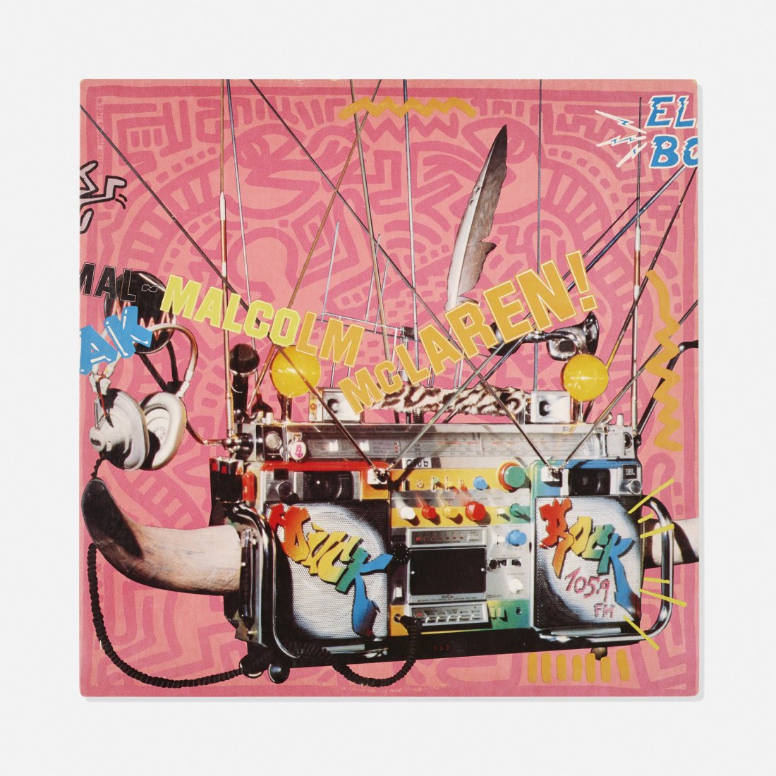 Keith Haring, Malcolm McLauren Duck Rock LP (1 of 1)