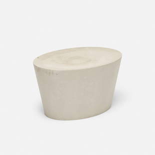 Maya Lin, Stone stool: Maya Lin Stone stool Knoll International USA, 1998 polyethylene 26.75 w x 19 d x 15 h in (68 x 48 x 38 cm)