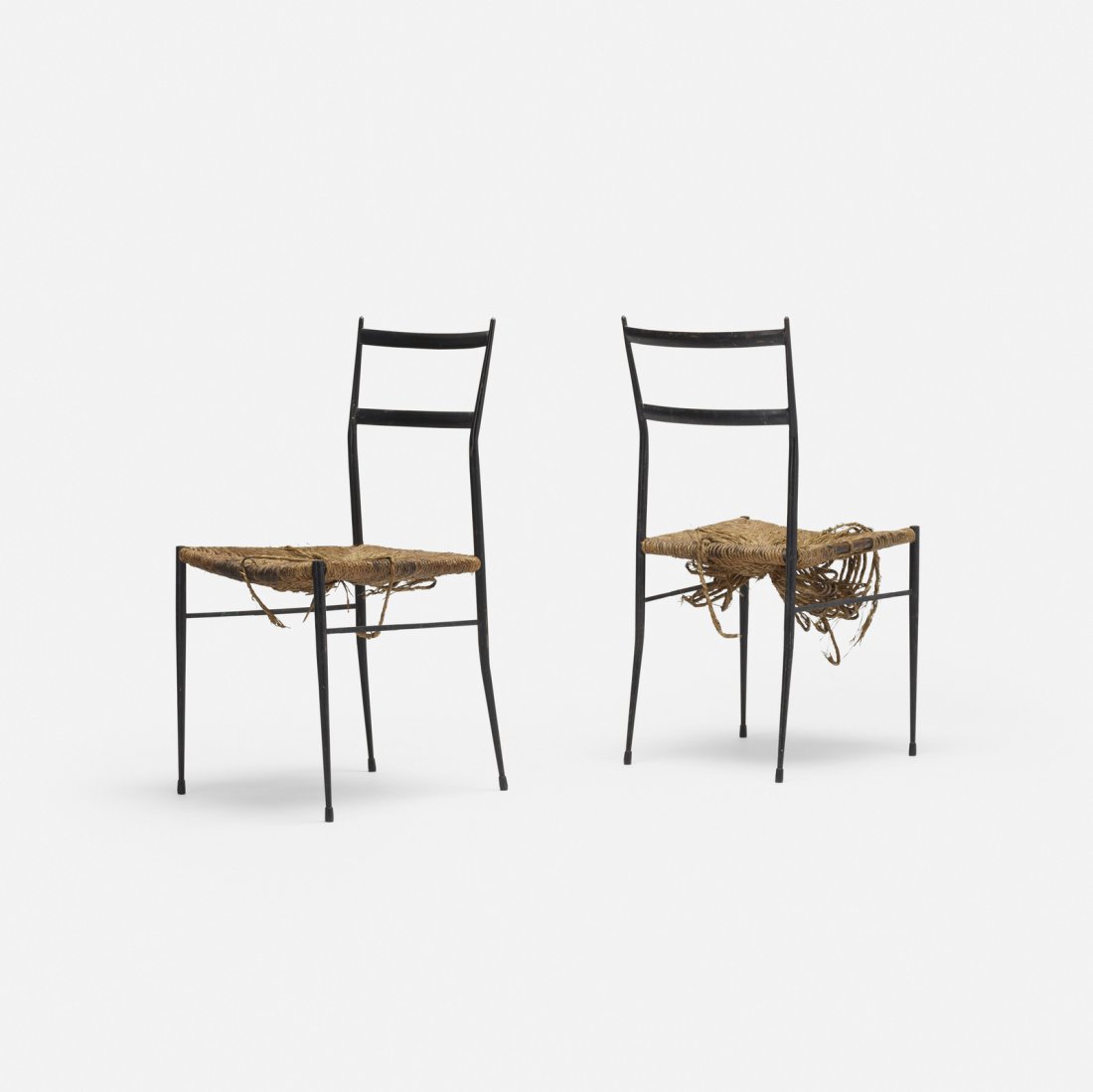 In the manner of Gio Ponti, dining chairs, pair (1 of 2)