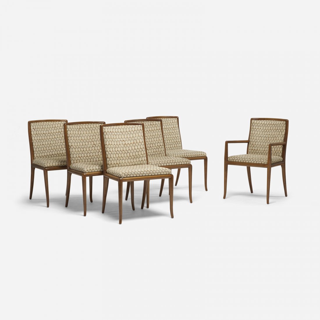 T.H. Robsjohn-Gibbings, dining chairs, set of six (1 of 4)