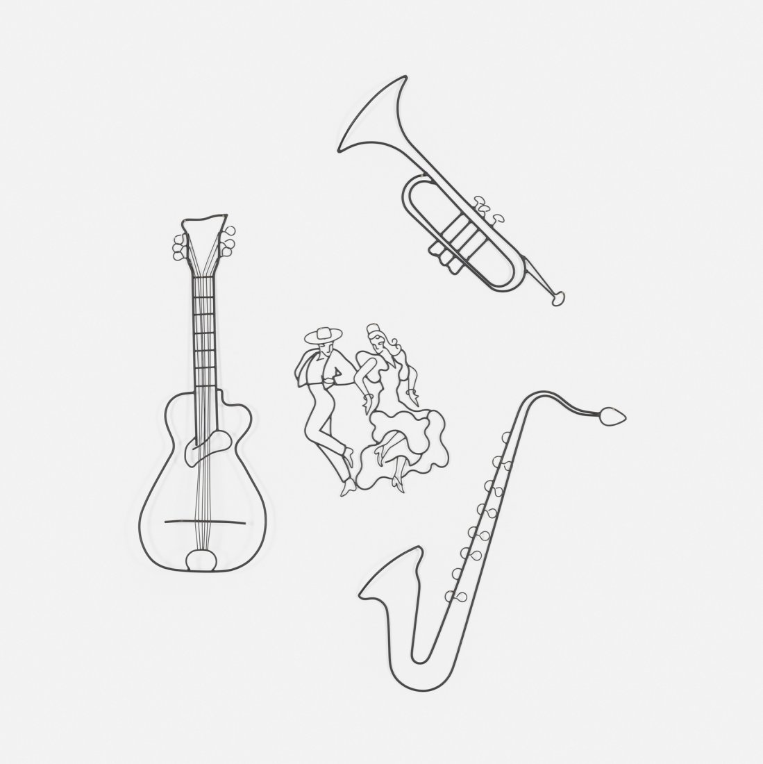 In the manner of Frederick Weinberg, collection of four (1 of 1)