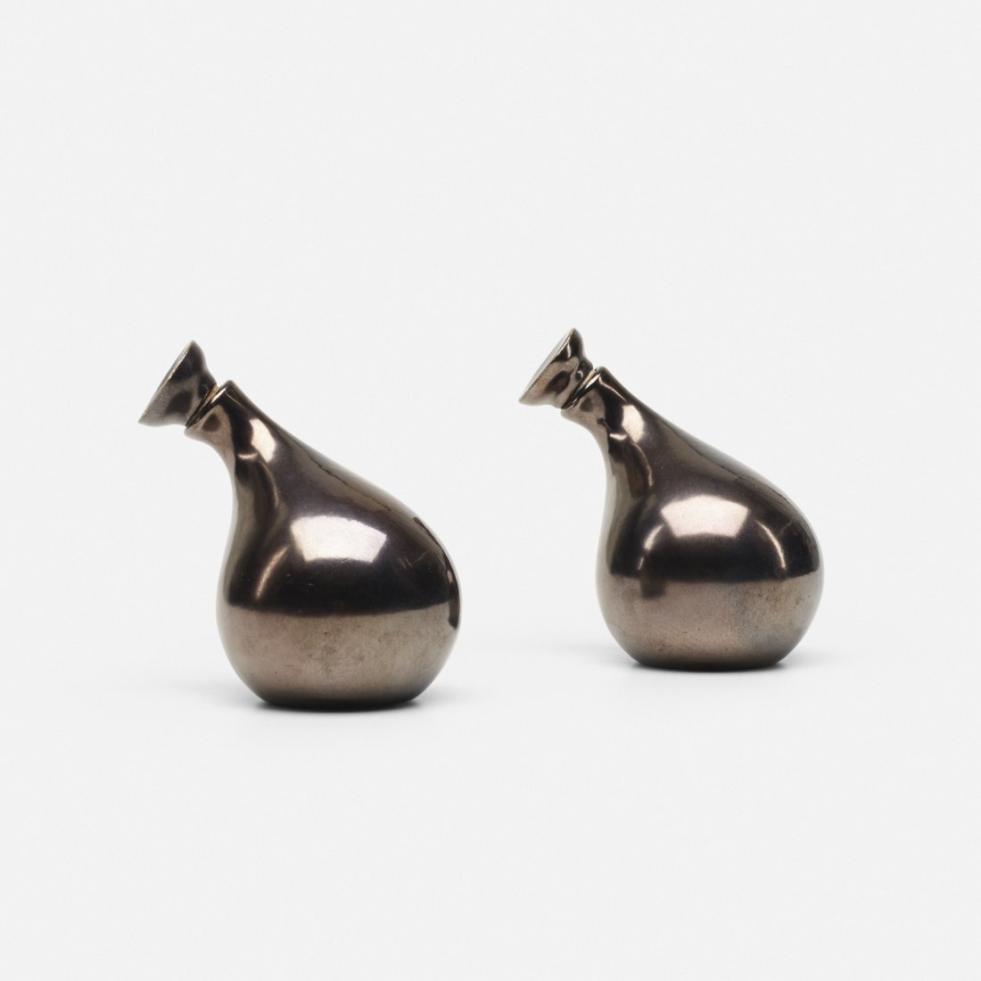 Eva Zeisel, Town and Country cruets, pair: Eva Zeisel Town and Country cruets, pair Red Wing PotteryHungary, 1946glazed stoneware5 w x 3.5 d x 5.25 h in (13 x 9 x 13 cm)