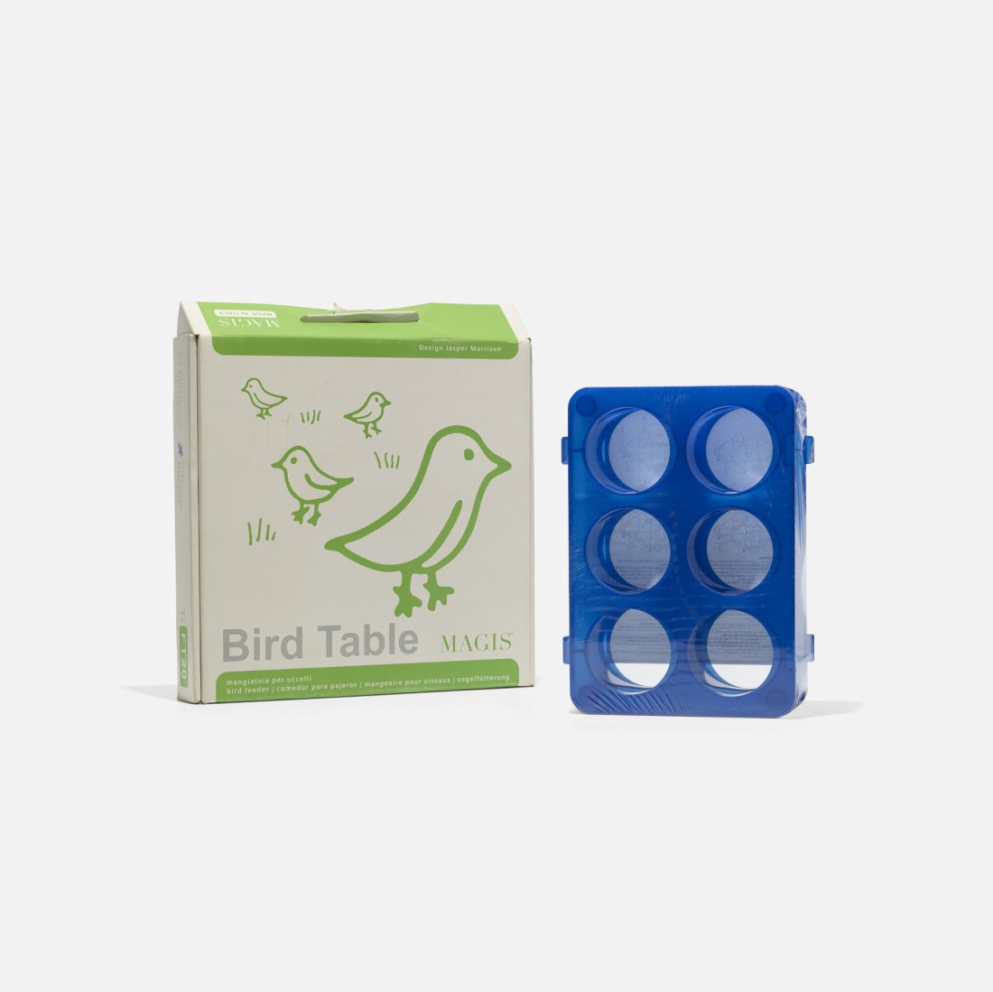 Jasper Morrison, Bird Table and Bottle Rack: Jasper Morrison Bird Table and Bottle Rack MagisUnited Kingdom / Italy, 1994/2001plastic, aluminum Signed with molded manufacturer's mark to underside: [Bird Table Design: Jasper Morrison Made in