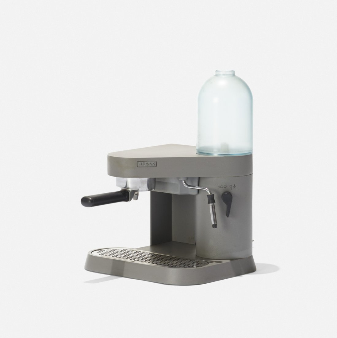 Richard Sapper, Coban Espresso machine: Richard Sapper Coban Espresso machine AlessiGermany / Italy, 1998enameled aluminum, plastic, stainless steel12.25 w x 13.5 d x 15.75 h in (31 x 34 x 40 cm) Signed with cast manufacturer's m