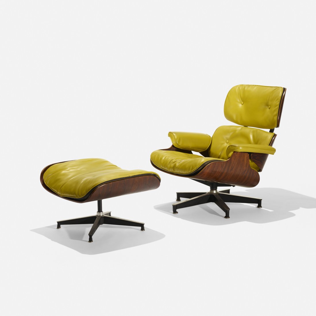 Charles and Ray Eames, 670 lounge chair and 671 ottoman (1 of 3)