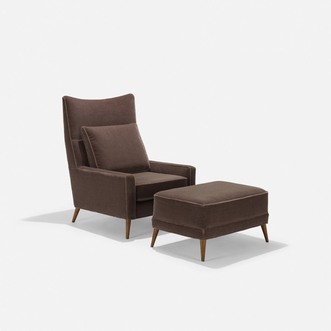 Paul McCobb, lounge chair and ottoman, model 314 (1 of 2)