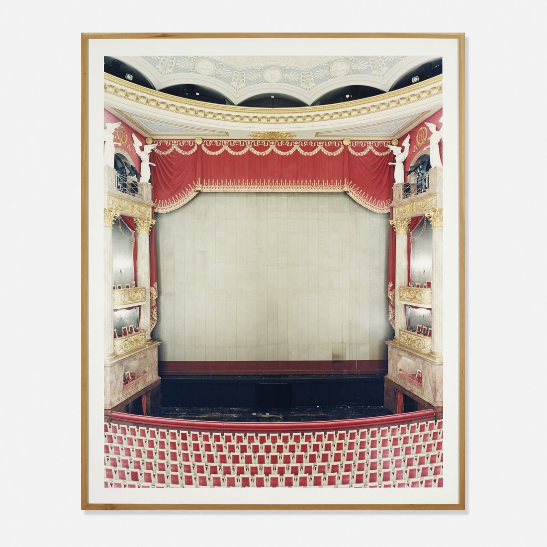 Candida Hofer, Bayerische Staatsoper in Munchen II: Candida Hofer Bayerische Staatsoper in Munchen II 2005Dibond mounted c-print90.25 h x 71 w in (229 x 180 cm) Flush-mount measures: 98.25 h x 78.75 w in Signed, titled and dated on applied stu