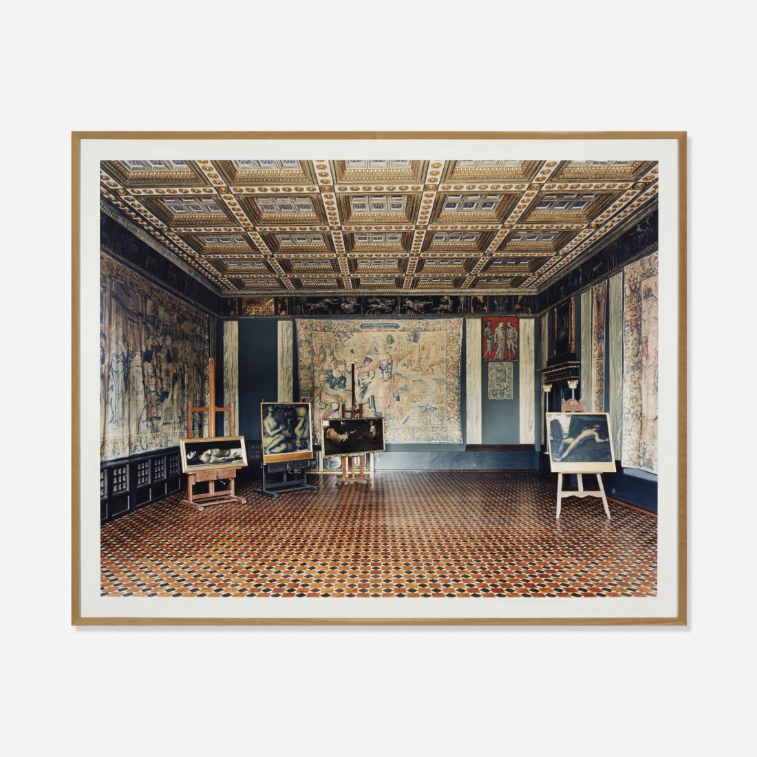 Candida Hofer, Villa Stuck Munchen VI: Candida Hofer Villa Stuck Munchen VI 2005Dibond mounted c-print71 h x 91 w in (180 x 231 cm) Flush-mount measures: 79 h x 98.75 w in Signed, titled and dated on applied studio label to verso